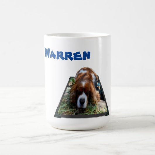 ウォーレンの名前とカヴァリエ犬、コーヒーマグ コーヒーマグカップ (中央)