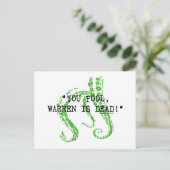 ウォーレンは死んだHだ。パリス・ラヴクラフト ポストカード (スタンド正面)