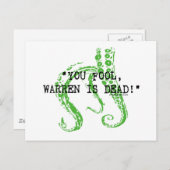 ウォーレンは死んだHだ。パリス・ラヴクラフト ポストカード (正面/裏面)