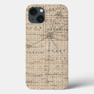 ウォーレン郡、Abingdonの地図 iPhone 13ケース