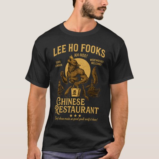 ウォーレン・ゼヴォン - リー・ホー・フックス中華料理店 - 狼男 Tシャツ (正面)