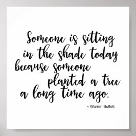 ウォーレン・ビュッフェを引用 ポスター