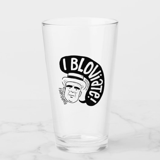 ウォーレン・G・ハーディング・ガラス タンブラーグラス (正面)