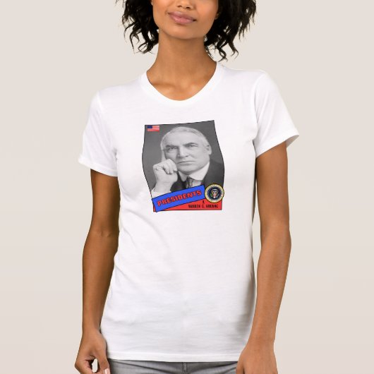 ウォーレン・G・ハーディング 野球カード Tシャツ (正面)