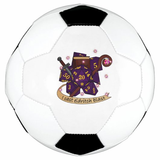 ウォーロックのサイコロデザイン サッカーボール (正面)