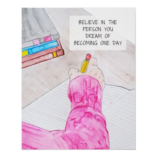 ウォー信じトカラーアートプリント ポスター (正面)