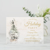 ウォー素朴タカラーツリーホリ企業のデーパーティー 招待状 (スタンド正面)