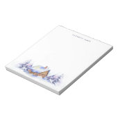 ウォー素朴ターカラーキャビンブルーフォレパーソナライズされたスト ノートパッド (回転)