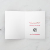 ウォー素朴ターカラーサボス企業のホリデイ シーズンカード (内部)