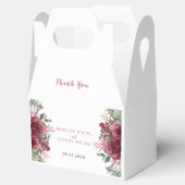 ウォー素朴ターカラーパステルマルーン開花結婚ズ フェイバーボックス (オープン)