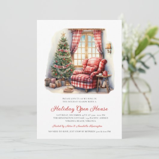 ウォー素朴ターカラーホリデーオープンハウス招待状 招待状 (スタンド正面)