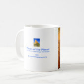 ウォー絵を描ト自然美しい コーヒーマグカップ (正面左)