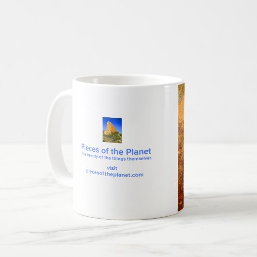 ウォー絵を描ト自然美しい コーヒーマグカップ (正面左)