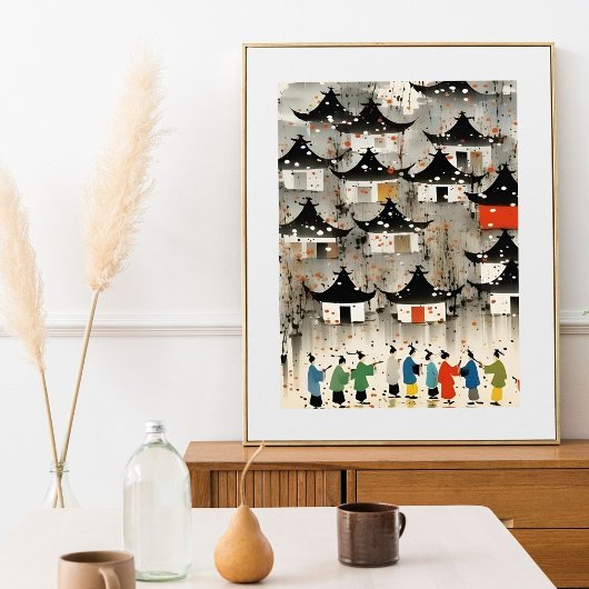 ウォー魅力的ターカラーハウスプリントコージーホームアート ポスター