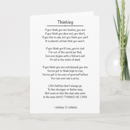 -ウォ考えるルターD.ウィントル カード (正面)