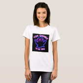 ウオウグール真実 – ネオン幽霊ハロウィーンデザイン Tシャツ (正面フル)