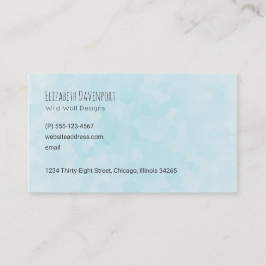 ウオウルフハウリングインアボホスタイルリース 名刺 (裏面)