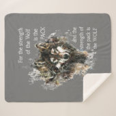 ウオウルフファミリーパック引用文 感動的 シェルパブランケット (正面(横))