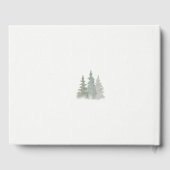 ウオエレガントーター色ウッドランド結婚フォレスト ゲストブック (裏面)