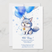 ウオオカマベビーシャワー招待状 招待状 (正面)