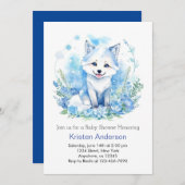 ウオオカミ赤ちゃんシャワー 招待状 (正面/裏面)