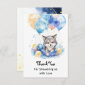 ウオカミお洒落カブベビーシャワー サンキューカード (正面/裏面)