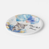 ウオカミお洒落カブベビーシャワー ペーパープレート (アングル)