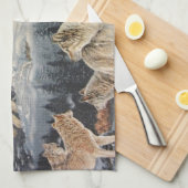 ウオカミ キッチンタオル (四つ折り)