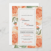 ウオランジュの花フローラ結婚ズ 招待状 (正面/裏面)