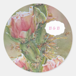 ウオータカラオレンジナシサボテン ラウンドシール