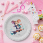 ウオータカラスケートボードマウス紙プレート ペーパープレート (パーティー)