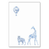 ウオータカラトイエレガントルサファリチノワセリー動物 テーブルナンバー (裏面)