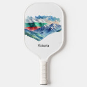 ウオータカラブルガリア国旗の山国立プライド ピックルボールラケット (正面)