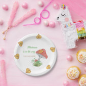 ウオータカラマッシュルームベビーシャワー紙プレート ペーパープレート (パーティー)