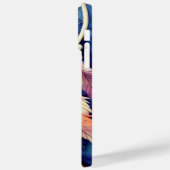 ウオータカラーのドリームキャッチャー及び羽 Case-Mate iPhoneケース (裏面 / 左)