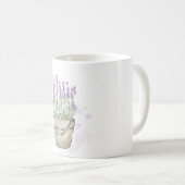 ウオータカラーハンドラベ絵を描ンダーポット コーヒーマグカップ (正面右)