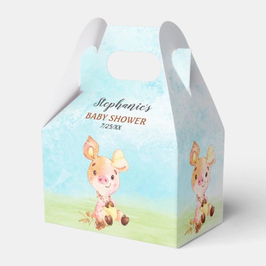 ウオータカラーピギー赤ちゃんシャワーファーム フェイバーボックス (正面サイド)