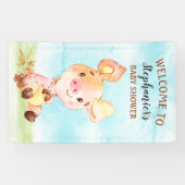 ウオータカラーピギー赤ちゃんシャワーファーム 横断幕 (横)