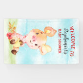 ウオータカラーピギー赤ちゃんシャワーファーム 横断幕 (横)