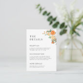 ウオータカラーミカン結婚タンジェリン詳細 エンクロージャーカード (スタンド正面)