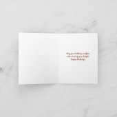 ウオータカラーミントチョコレートチップアイスクリーム誕生日 カード (内部)