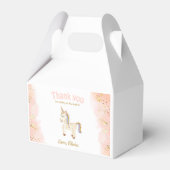 ウオータカラーユニコーンパステルグリッター誕生日ゲーブル フェイバーボックス (正面サイド)