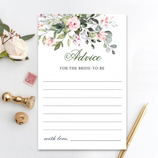 ウオータカラーユーカリプスグリーンアドバイスカード