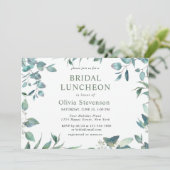 ウオータカラーユーカリプスグリーンブライダルシャワー 招待状 (スタンド正面)