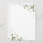 ウオータカラーユーカリプスグリーン結婚式招待状 招待状 (裏面)