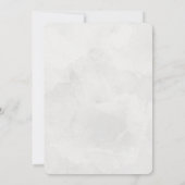 ウオータカラーユーカリ結婚式招待状 招待状 (裏面)