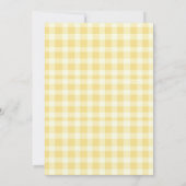 ウオータカラーワンガチョウ間抜けオレンジギンガム誕生日 招待状 (裏面)