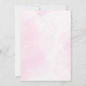 ウオータカラー夢キャッチャー赤ちゃんシャワー招待状 招待状 (裏面)