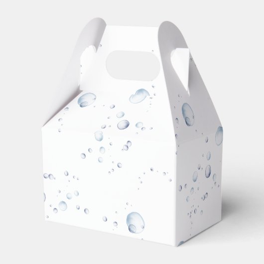 ウオータカラー海イルカのベビーシャワー フェイバーボックス (裏面サイド)