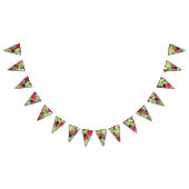 ウオータカラー葉パームスイカ結婚のデコ バンティングフラッグ (全)